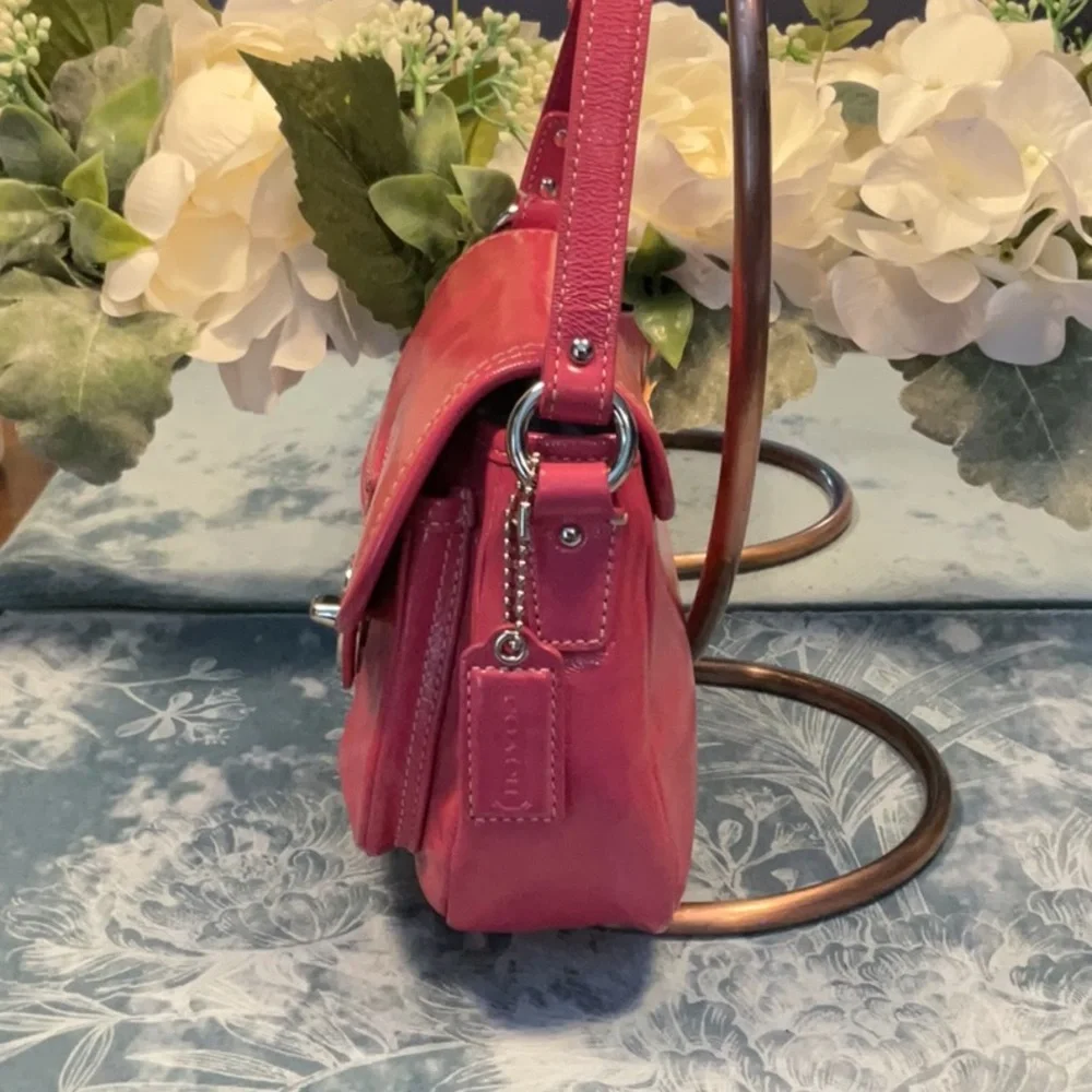 Coach Pink Patent Leather Mini Bag - Picture 4 of 9